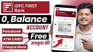 IDFC zero balance account full review | idfc first bank zero balance account opening online