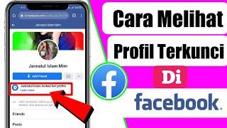 Cara melihat profil terkunci di facebook ||  tutorial buka profil kunci 2023