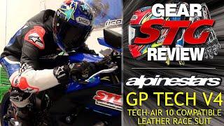 Alpinestars GP Tech V4 Leather Race Suit Tech-Air 10 Compatible Review | Sportbike Track Gear