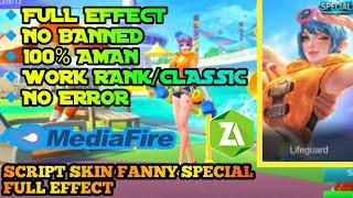 New..!! SCRIPT SKIN FANNY SPECIAL LIFEGUARD FULL EFFECT - SCRIPT MOBILE LEGENDS