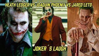 Joker´s laugh comparison Heath Ledger VS Joaquin Phoenix VS Jared Leto