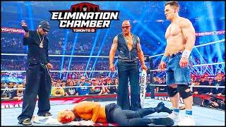 John Cena and The Rock Attacks Cody Rhodes WWE Elimination Chamber 2025 Highlights HD