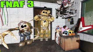 АНИМАТРОНИКИ ПУГАЮТ ОХРАННИКА FNAF 3 COOP ГАРРИС МОД ► Garry's Mod