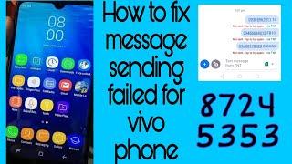 How to fix message sending failed|Message Settings|for Vivo android phone