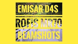 Emisar D4S vs Rofis MR70 Beamshots