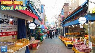 【4K】 Walk Seoul Korea - 서울 조원동 골목 걷기 (feat. 신림중앙시장) | Jowon-dong Alleys [관악구2 | Gwanak-gu2] 6(2)-18