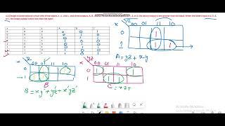 Design a combinational circuit with three inputs, x , y , and z , and three outputs, A, B , and C .