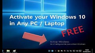 How to Activate Windows 10 Free using KMS Key in any PC / Laptop