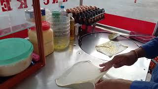 Street food, Khmer Roti Pancakes, Cambodia street food