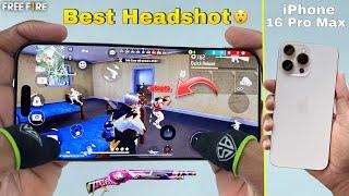 iPhone 16 Pro Max  1 vs 4 free fire gameplay best headshot with 2  finger handcam