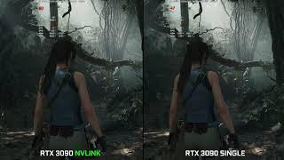 Shadow of the Tomb Raider| RTX 3090 NVLINK / SLI vs 3090 Single | 4K RTX Ultra setting