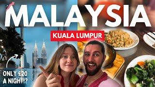 Only £20 a night for this EPIC Kuala Lumpur pool view! And FIRST TIME trying Asian street food 