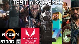 Test 32 Games with Ryzen 7 5700G Vega 8 & 16GB RAM