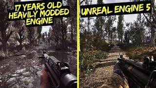 Stalker 2 vs Stalker Anomaly Custom Graphics Comparison | Unreal Engine 5 vs 17 Yrs old X-Ray Engine