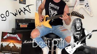 Best Metallica Riff Ever | James Hetfield Best Downpicking Guitar Play | Gibson Explorer 1984