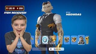 My 11 Year Old Kid Reaction Giving Him NEW Fortnite REMIX Battle Pass Skins & SNOOP DOG Skin Bundle