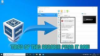 VirtualBox Error "Failed to open a session for the virtual machine" || How to fix it || 2020 ||