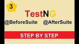 Tutorial 3 - TestNG @BeforeSuite @AfterSuite annotations