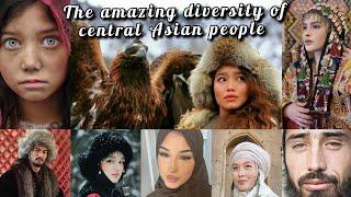 Different and diverse ethnic groups of central Asia