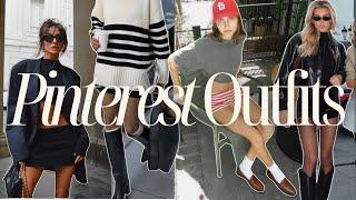 Recreating PINTEREST Outfits Summer to FALL!  Fall Transition Outfit Ideas