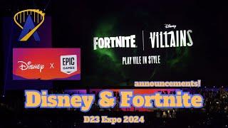 Disney Fortnite Announcement at D23 Expo 2024