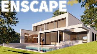 How To Make Realistic Exterior Render ENSCAPE