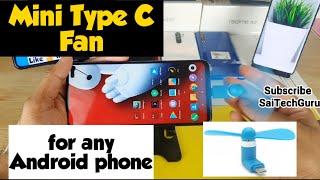 Mini Type C fan for android phones