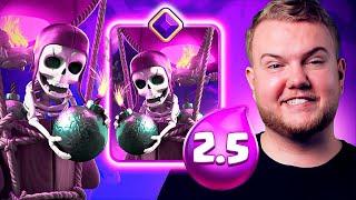 2.5 ELIXIR! INSANE BALLOON CYCLE DECK IN CLASH ROYALE!