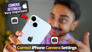 Best iPhone Camera Settings| Correct iPhone Camera Settings | iPhone 14 (2024)