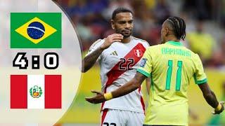 Brazil – Peru 4:0. Raphinha's Brace.  Goal Highlights Video