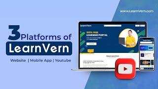 3 Platforms of LearnVern | Learn Anywhere Anytime Any Place for FREE