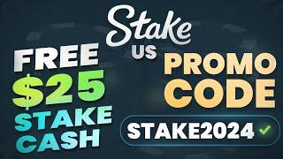 Stake US promo code: STAKE2024 - $25 SC + 250k GOLD COINS bonus on Stake US review 2024