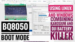 "Unlocking BQ8050 Boot ROM with CP2112: Windows & Linux Method" Laptop battery data retrieval