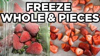 How to Freeze Strawberries Whole & in Pieces | How to Cook by MOMables