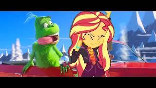 Illuminations The Grinch And Sunset Shimmer: Regular Day At Home