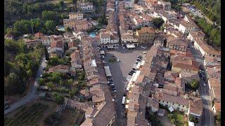 Greve in Chianti (Tuscany) by drone 4k