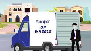 Samsonite on wheels .