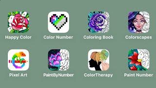 Happy Color - Color by Number,Coloring Book,Colorscapes,Pixel Art,Paint by Nymber,Color Therapy