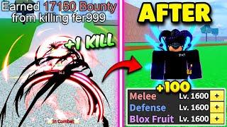 Blox Fruits, But My STATS Increase By 100 With Every KILL I Get