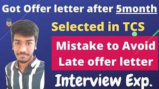 TCS Offer letter after 5month | Avoid Mistakes for immediate offer letter | Tips and Tricks