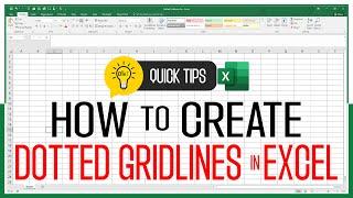 Excel Tips: How to Create Dotted Gridlines in Microsoft Excel