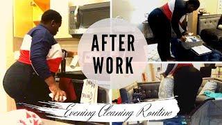 RELAXING AFTER WORK  CLEAN WITH ME | WORKING MOM CLEANING ROUTINE | Faith Matini