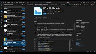 VS Code Hack One Click CSV to JSON Conversion Made Easy