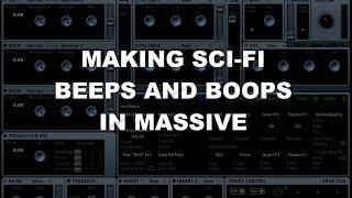 Video Game Sound Design Tutorial - How to Make Sci Fi Beeps and Boops in Massive