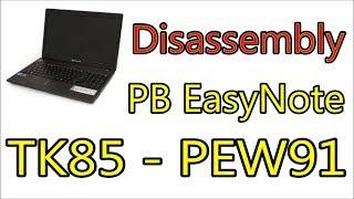 How To Open & Clean Fan Packard Bell EasyNote TK85 - PEW91 Series | Disassembly Notebook