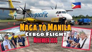 Cebu Pacific Flight (Cebgo) from Naga to Manila | Going Back to Manila with my Three Siblings