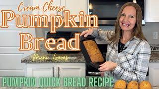 Cream Cheese Pumpkin Bread Recipe - Regular & Mini Loaf Loaves - Simple Pumpkin Quick Bread