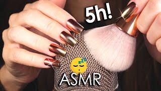 [5 Hours ASMR] Deep Brain Brushing & Scratching COMBO to Fall Asleep  (No Talking)