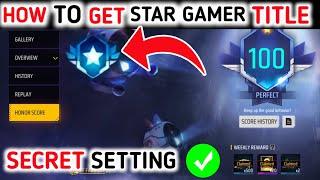 How to get star gamer title in free fire  how to get star gamer in free fire | new star gamer title