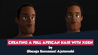 Creating a Full African Hair with Xgen Part 2 Making the head Hair